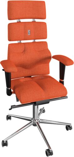 Кресло для руководителя Kulik System Pyramid азур оранжевый