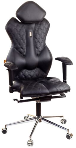 Кресло для оператора Kulik System ROYAL экокожа перфорированная черный Design