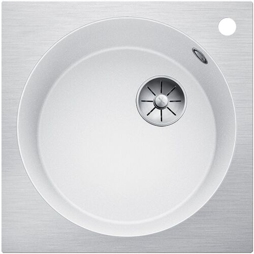 Кухонная мойка Blanco Artago 6-IF/A Silgranit/нерж. сталь белый, с отводной армат. InFino, 521767