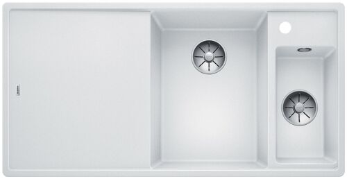 Кухонная мойка Blanco Axia III 6 S (чаша справа) Silgranit белый, доска стекло, c кл.-авт. InFino, 523477