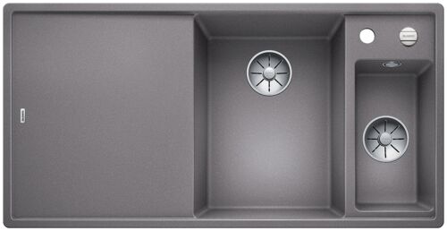 Кухонная мойка Blanco Axia III 6 S-F (чаша справа) Silgranit алюметалл, доска стекло, c кл.-авт. InFino, 523491