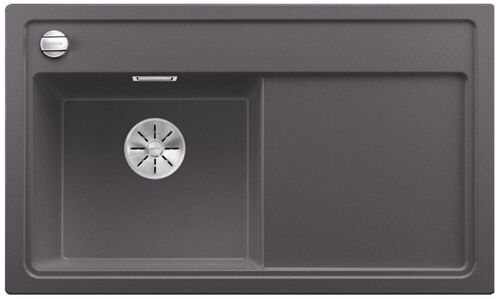 Кухонная мойка Blanco Zenar 45S (чаша слева) Silgranit темная скала, с кл.-авт. InFino, 523805