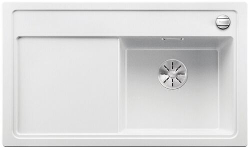 Кухонная мойка Blanco Zenar 45S-F (чаша справа) Silgranit белый, с кл.-авт. InFino, 523795