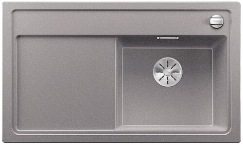 Кухонная мойка Blanco Zenar 45S-F (чаша справа) Silgranit алюметаллик, с кл.-авт. InFino, 523794