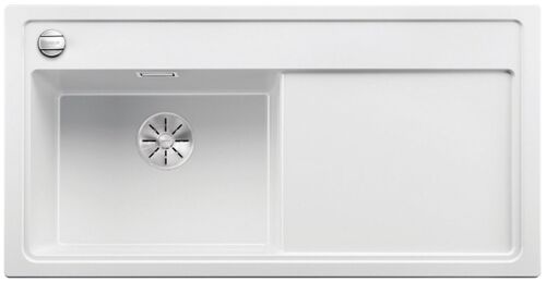 Кухонная мойка Blanco Zenar XL 6S-F чаша слева SILGRANIT белый, с кл.-авт. InFino, 523912