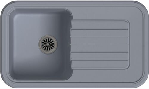 Кухонная мойка Ewigstein Antik 60F серый металлик