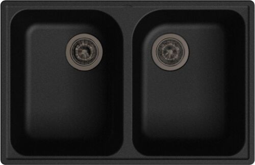 Кухонная мойка Granfest 740 GF-Quarz (ECO-15) черный