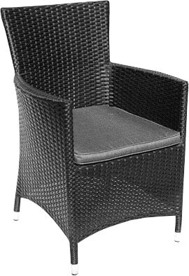 Кресло с подушкой Paoli GARDA-1033R черный