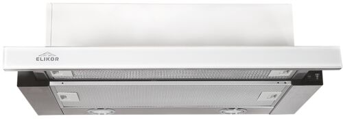 Вытяжка Elikor Интегра 60Н-400-В2Г нержавеющая сталь/белое стекло